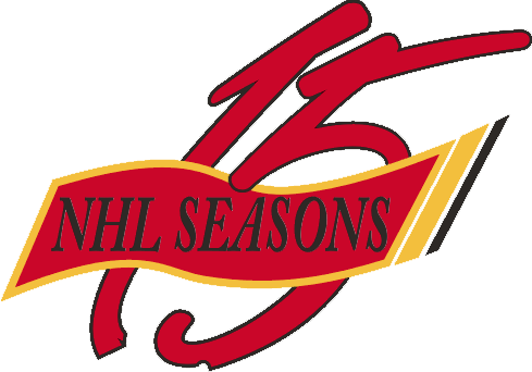 Calgary Flames 1994 95 Anniversary Logo heat sticker